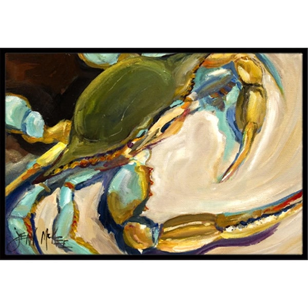 Carolines Treasures Blue Crab Indoor and Outdoor Mat- 18 x 27 in. JMK1098MAT - main